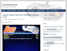 Tablet Screenshot of manuloewe.de